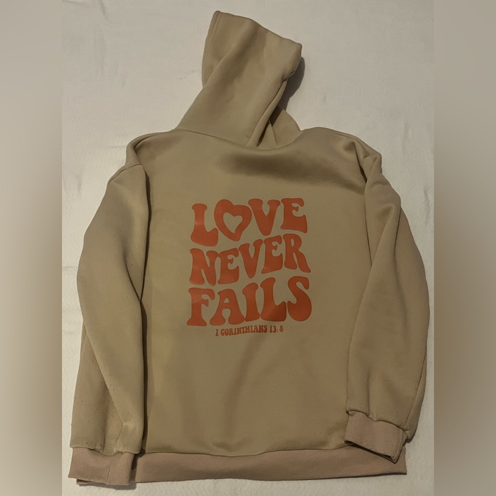 Love never fails shein hoodie
